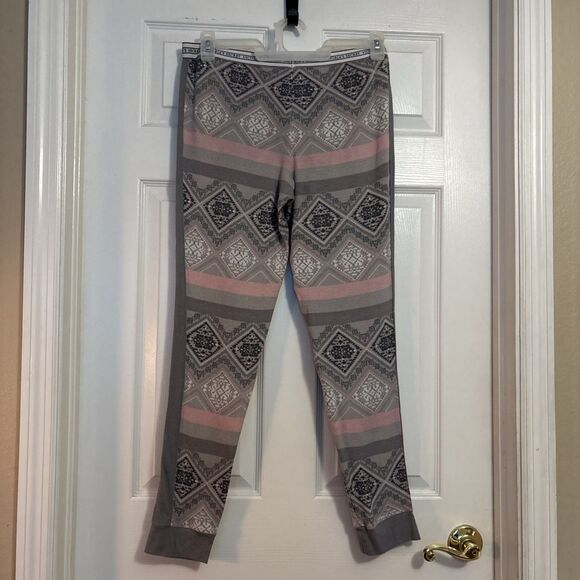 Victoria Secret Fair Isle Thermal Waffle Cozy Legging Lounge Pajama Pant, size L - Picture 3 of 8